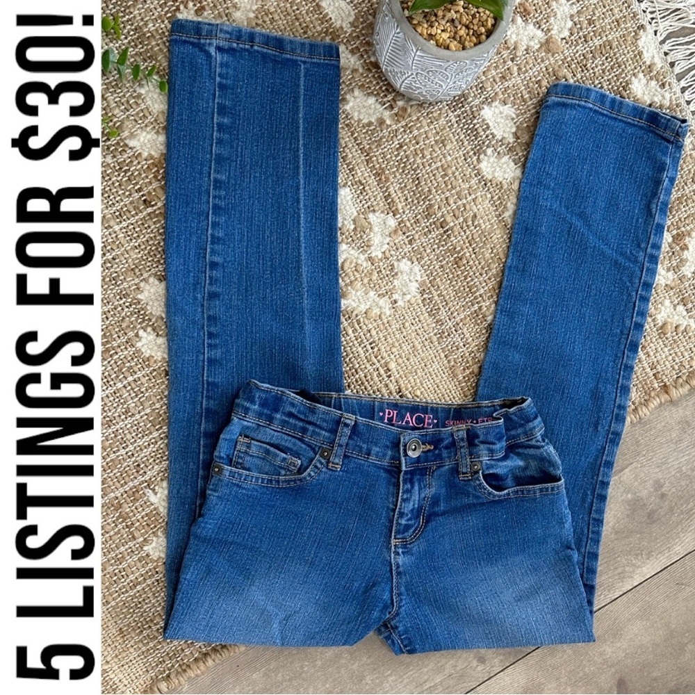 PLACE Girls Light Denim Blue ‘Skinny’ Jeans Girls Size 8